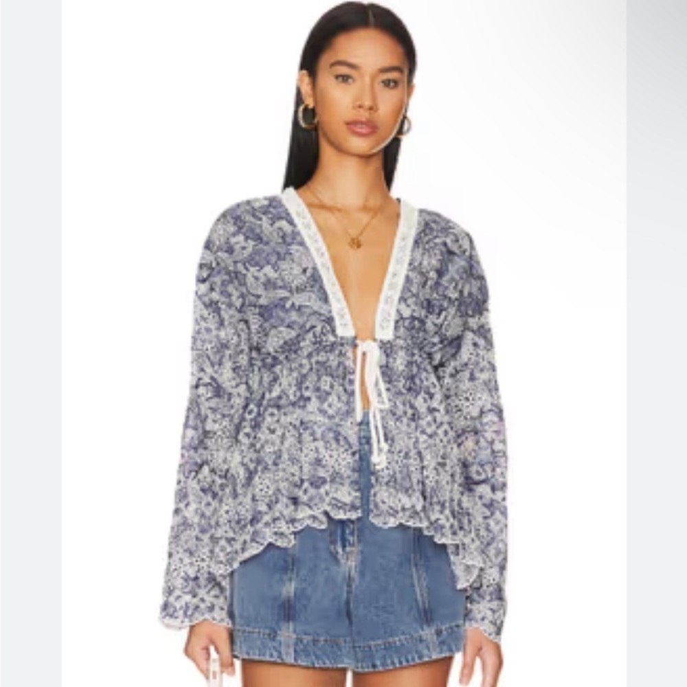 Free People boho top, size M NWT